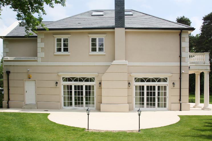 Simply outstanding renovation resultCream Render enhances the grand character of the luxurious mansion Simply outstanding renovation resultCream Render enhances the grand character of the luxurious mansion