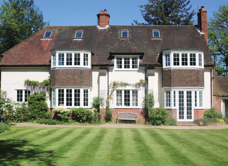Period look and traditional character of 1920's preserved with authentic casement windows
